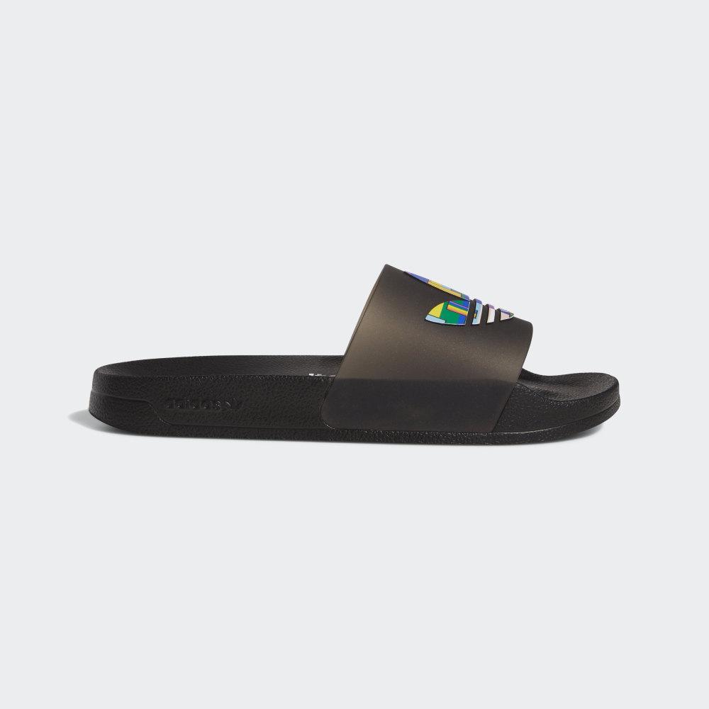Papuci Adidas Adilette Pride Barbati Romania - Negrii/Negrii FY9017